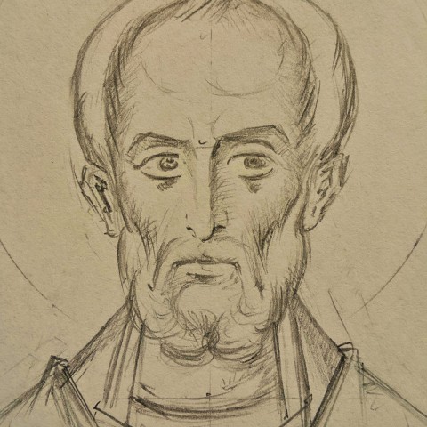 Saint Nicolas de Myre, détail.