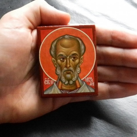 Saint Nicolas de Myre, 4 cm x 5 cm