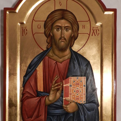 Christ Pantokrator, 24 cm x 35 cm.