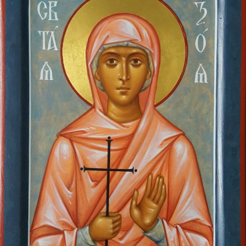 Sainte Zoia, 14 cm x 19 cm.