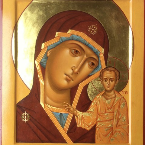 La Mère de DIeu de Kazan, 30 cm x 39 cm